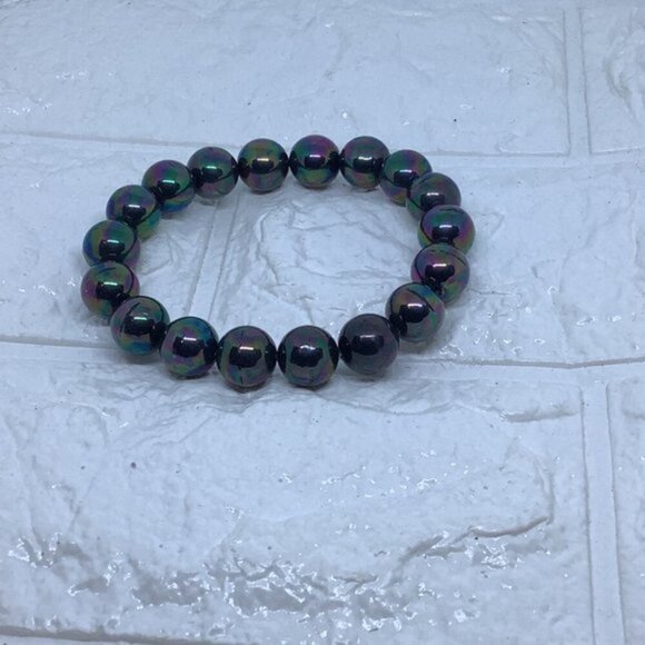 Gemstone Bracelet Unisex Genuine Birthstone Healing Power Crystal Beads Elastic - Picture 1 of 6